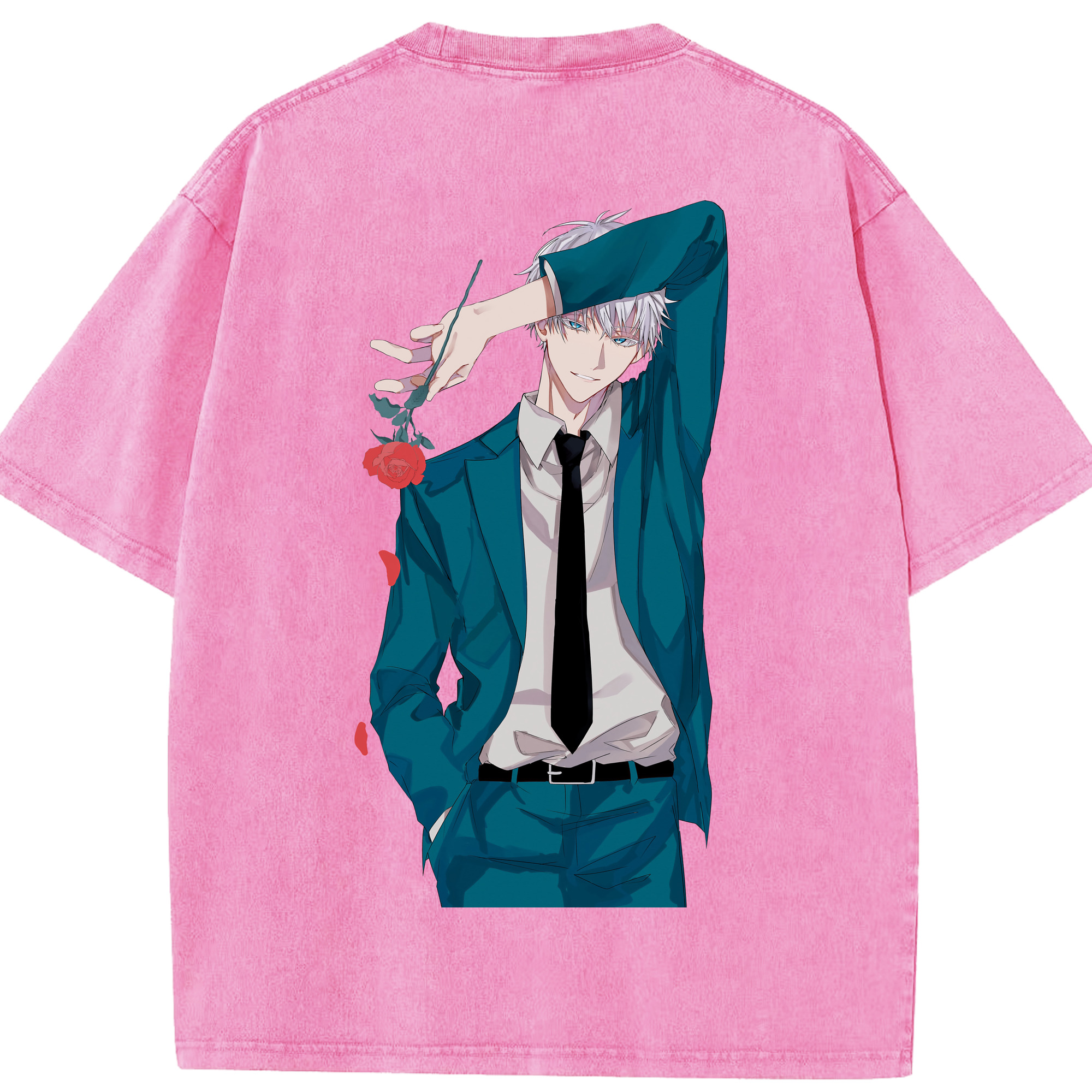 （画像用） 呪術廻戦 Jujutsu Kaisen 綿100% ヴィンテージ風 半袖Tシャツ（背面プリント）